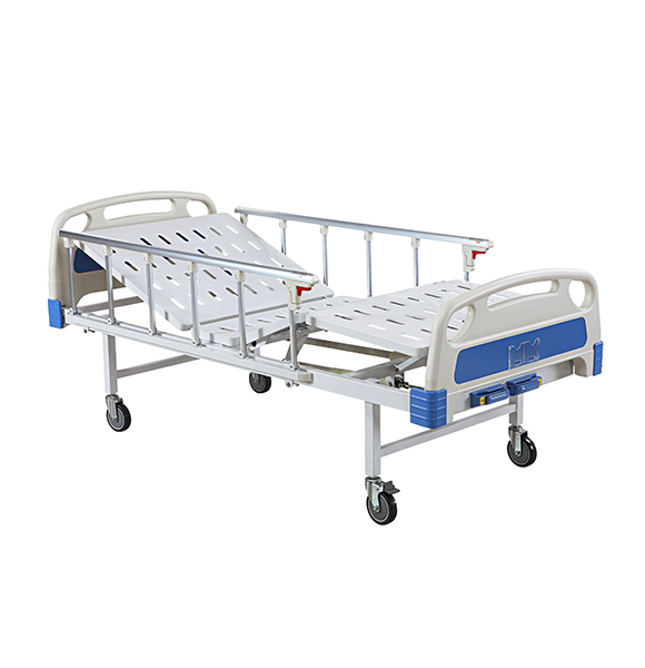 เตียงผู้ป่วยมือหมุน 2 ฟังก์ชั่น ราคาประหยัด (Manual Hospital Bed)