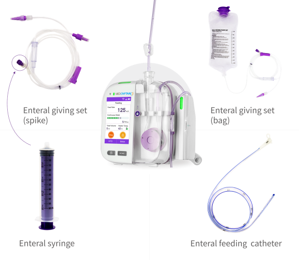 เครื่องให้อาหารผู้ป่วยทางสายยาง (Enteral Feeding Pump) ยี่ห้อ Medcaptain รุ่น EP-60 รับประกัน 1 ปี