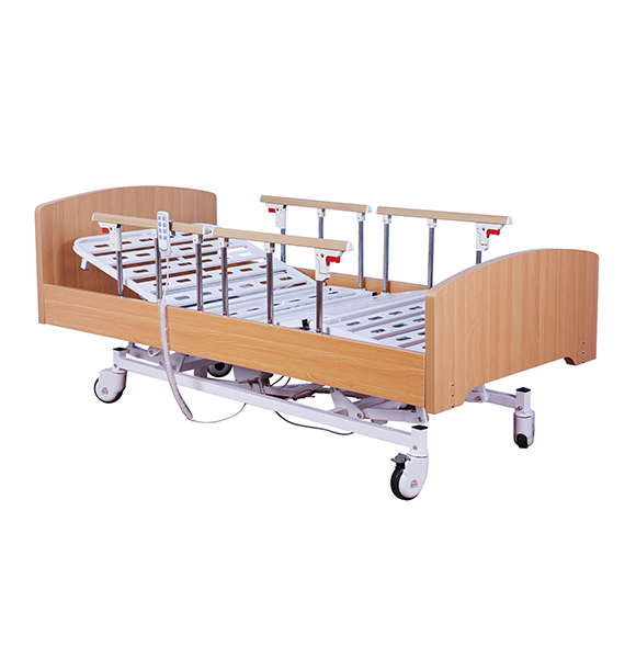 เตียงผู้ป่วยไฟฟ้า 4 ฟังก์ชั่น วัสดุไม้ (Wooden Electric Bed)