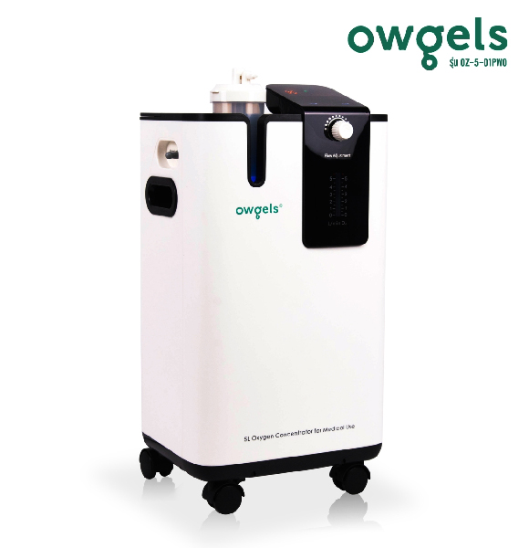 เครื่องผลิตออกซิเจน 5 ลิตร Owgels OZ-5-01PW0 (ระดับเสียง ≤ 60 dB) รับประกัน 2 ปี
