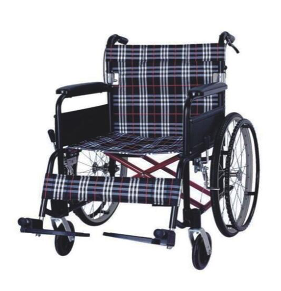 รถเข็นผู้ป่วย แบบพับได้ ขนาดใหญ่พิเศษ สำหรับคนตัวใหญ่ (Aluminum Manual Wheelchair)