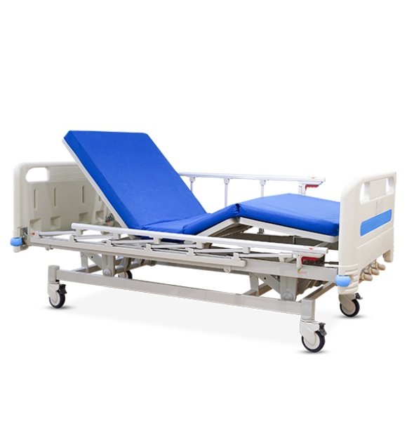 เตียงผู้ป่วย เตียงโรงพยาบาล มือหมุน 3 ฟังก์ชั่น (Manual Hospital Bed)