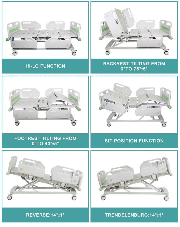 เตียงผู้ป่วยไฟฟ้า 5 ฟังก์ชั่น