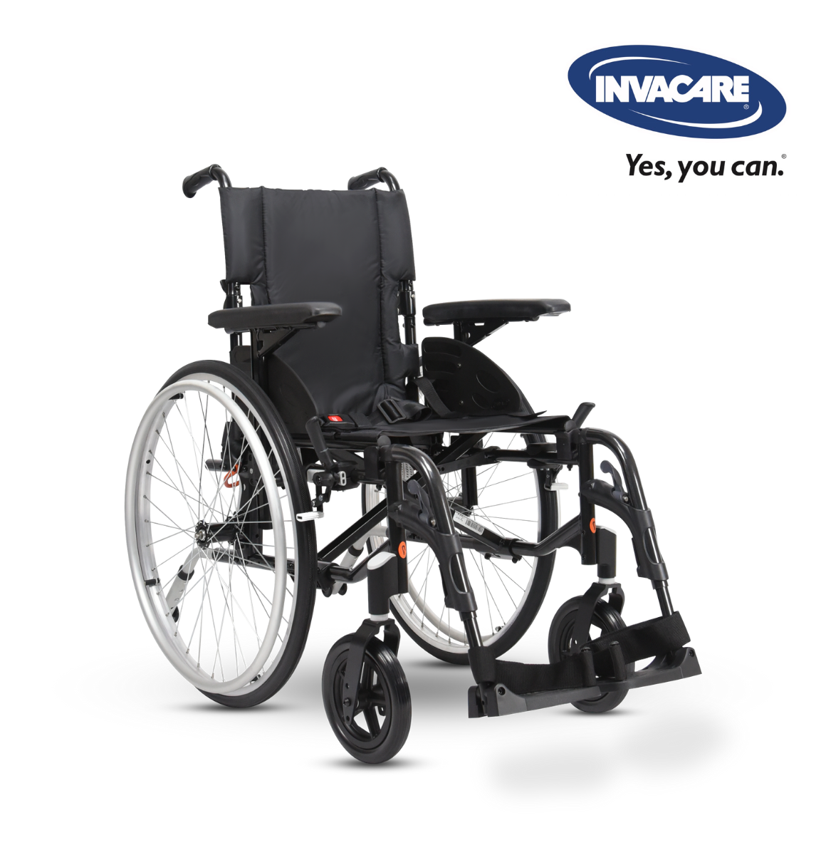 รถเข็นวีลแชร์ รุ่นล้อใหญ่เข็นมือ น้ำหนักเบา พับได้ ยี่ห้อ Invacare รุ่น Action 2NG (Manual Wheelchair)