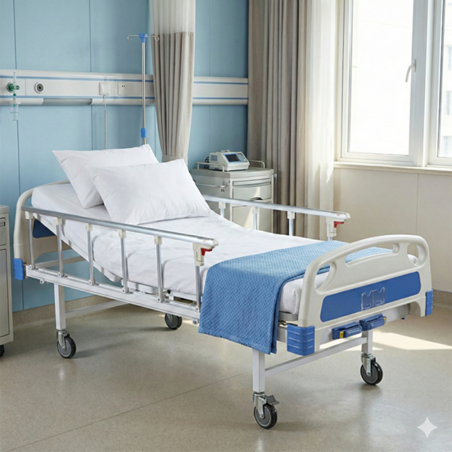 เตียงผู้ป่วย รุ่นมือหมุน 2 ฟังก์ชั่น
