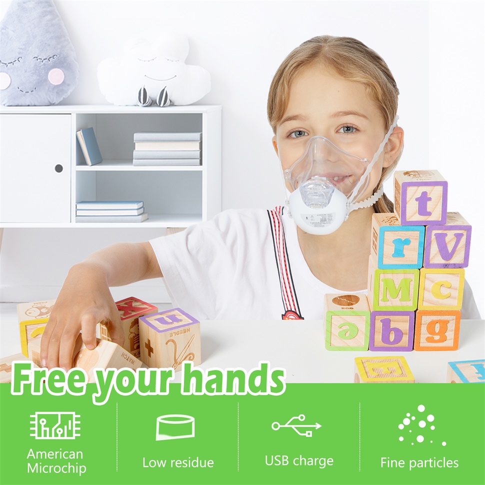 เครื่องพ่นละอองยา แบบพกพา Feellife Air Mask II (Portable Hand-free Nebulizer)